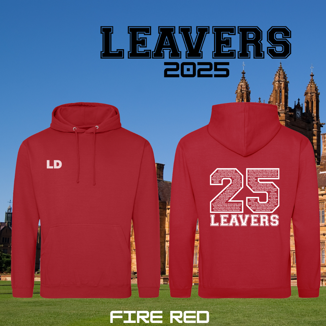 LEAVERS 2025 Custom Hoodie