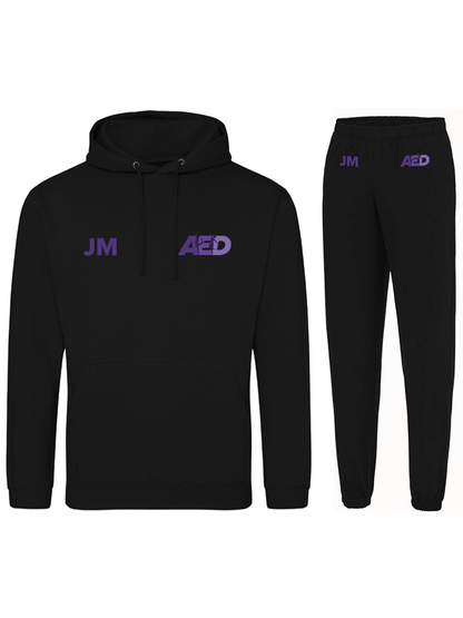 Official Kids Jet Black Hoodie/Zoodie and Joggers Set All England Dance